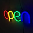thumbnail image 2 of 19.5 in. LED Neon Light Open Sign, Business Light Up Sign Open LED Lamp Panel Advertisement Board for Bar, 2 of 5