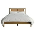 thumbnail image 3 of Castle Place Rattan Queen Wooden Platform Bed, Walnut, 3 of 8