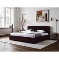 thumbnail image 4 of Omax Decor Venice Upholstered Platform King Bed in Burgundy Fabric, 4 of 9