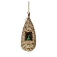 thumbnail image 3 of Humming Bird Houses for Outside Hanging Natural Grass Hanging Bird Hut Hand Woven Hummingbird Nest, 3 of 6
