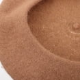 thumbnail image 3 of unbranded Sombrero Boina Clásico De Mujer Color Khaki Atemporal Para Uso Casual Y Formal, 3 of 6