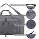 thumbnail image 4 of Bolsa de viaje Woogwin, grande, impermeable, 60 L, gris, 4 of 7