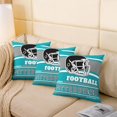 thumbnail image 3 of Erosebridal Soccer Rugby Pillow Cases for Boys, Turqoise, Luxury, Pittsburgh, 3 of 5
