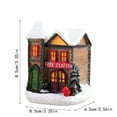 thumbnail image 2 of Christmas Village Collection Led Lighted Village Houses, Indoor Room Decor Collectible Buildings With Festive Design And Led Lights, Craft Decoration For Christmas Gift, 2 of 5