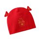 thumbnail image 3 of Gorros para niños pequeños de 33 cm, gorro rojo de algodón de doble capa, lindo protector seguro para recién nacidos, para niños y niñas, 3 of 5