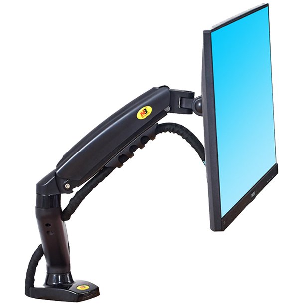 North Bayou F80 Full Motion Swivel Arm Gas Strut LED Monitor TV Desk