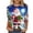 Red-2, variant on Christmas Top Women Ugly Graphic Santa Plus Size 3/4 Sleeve Clothe Oversized Crewneck Trendy Shirts