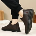 thumbnail image 4 of YLYL Men's Winter Snow Boots Fur Lined Non Slip Round Toe Comfort Casual Slip-On Shoes, 4 of 9
