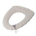 thumbnail image 2 of Oblong Toilet Seat Cover Household Seasons Toilet Seat Thickened With Handle Winter Toilet Ring Washable Sets Wear Knitted Toilet Seat, 2 of 9