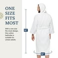 thumbnail image 5 of Ben Kaufman Hooded Velour 2 Pack Robes - Unisex Cotton Kimono Bathrobe for Men & Women, Luxury Hotel Spa Soft Plush & Lightweight - 2PK, 5 of 7