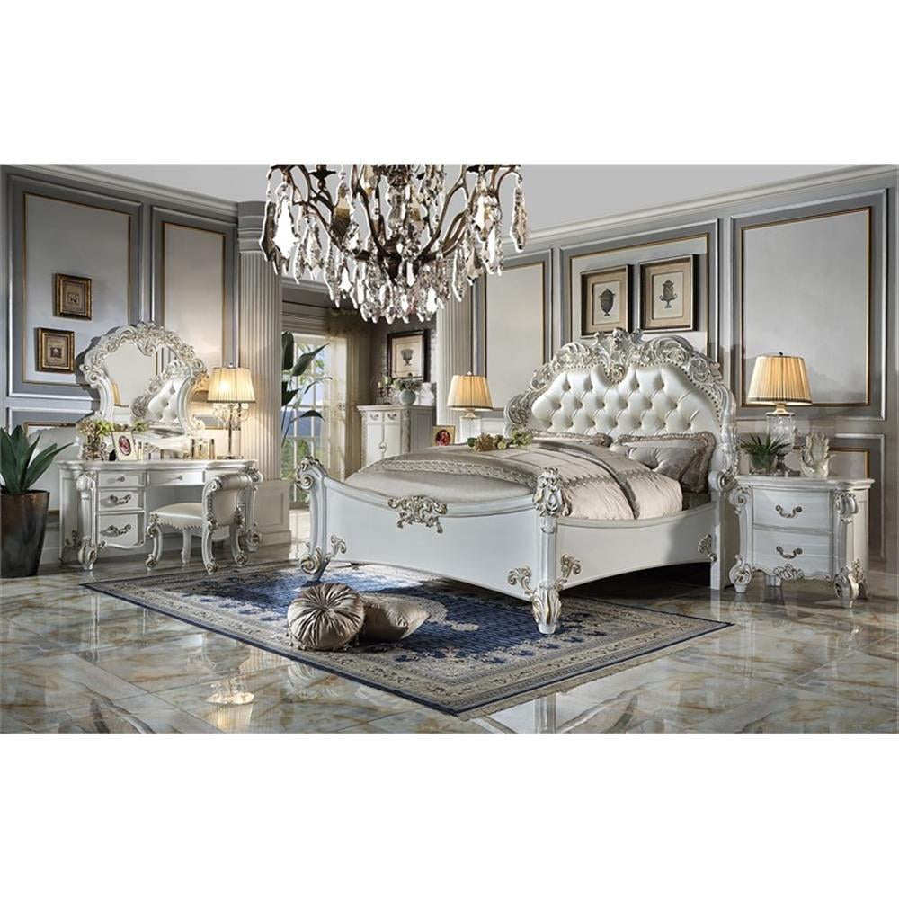 Acme Furniture Vendome Eastern King Size Synthetic Leather