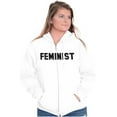 thumbnail image 4 of Feminist Woman Political Equality Zip Hoodie Sweatshirt Women Brisco Brands S, 4 of 5