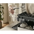 thumbnail image 2 of Joseph Joseph Excel Stainless Steel 2-Tier Dish Drying Rack with Wine Glass Holders, 2 of 5
