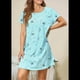 thumbnail image 4 of Camisones de Corta para Mujer, Camisetas de Dormir Estampadas para Mujer, Ropa de Dormir Estrellas XXL, 4 of 7