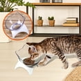 thumbnail image 5 of 4.1*7.9 Inch Tilted Raised Posture Cat Food Bowl Neck Protection Anti Vomiting 15 Degree Elevated Slanted Stand Pet Bowls for Cats and Small Dogs, 5 of 8