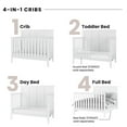 thumbnail image 4 of Child Craft Atwood 4-in-1 Convertible Crib, Chevron Panel Design, 3 Mattress Heights, Matte White, 4 of 8