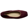 thumbnail image 6 of Ollio Women's Shoes Faux Suede Slip On Comfort Elasticated Square Toe Ballet Flat SF178, 6 of 6