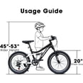 thumbnail image 3 of Ambifirner Kids Bike for Boys, 20 Inch Children's Bicycle for Boys Girls 6-12, 7-Speed Steel Frame, Dual Disc Brakes, Blue, 3 of 9