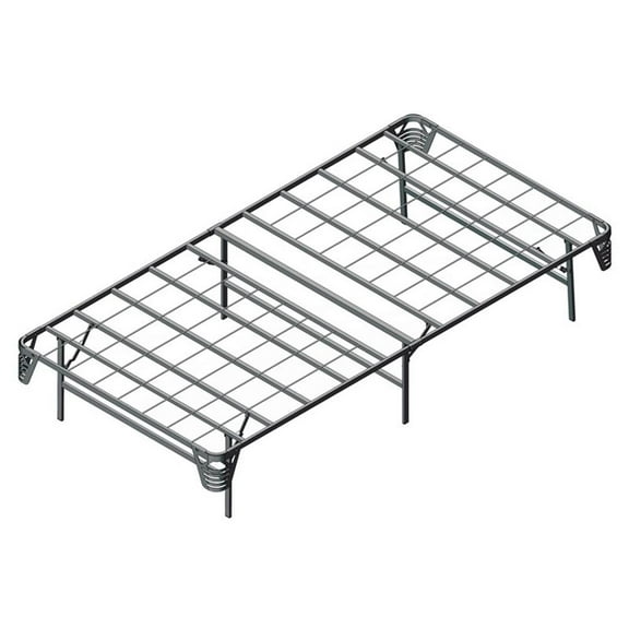 Furniture of America Polosa Transitional Metal Twin Bed Frame in Silver
