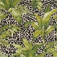 thumbnail image 2 of Unique Loom Outdoor Botanical Collection Area Rug - Andromeda (6'  Square Green/Ivory), 2 of 7