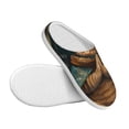thumbnail image 3 of Yiaed Surreal Meditating Cat Print Slippers Fuzzy Warm Cozy Slippers Non Slip House Slippers For Indoor Outdoor Slippers House Slippers-35/36, 3 of 7