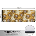 thumbnail image 5 of Kitchen Rugs Sets Of 2,Beige Sunflower Pattern Anti Fatigue Kitchen Mat Rugs Non Slip Washable,Decorative Kitchen Floor Mats for Kitchen,Sink,Laundry,17"x47"+17"x47", 5 of 5