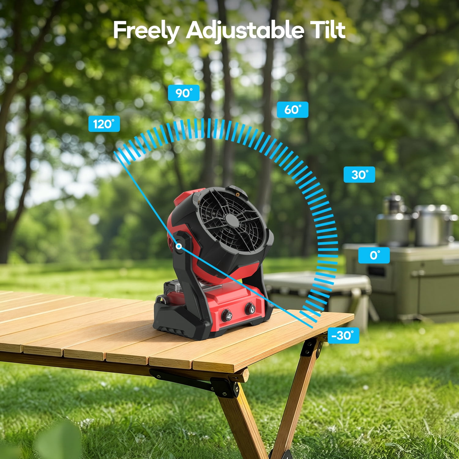Portable Misting Fan for Milwaukee M18 Battery, Cordless Personal Cooling Fan with USB Port & Hanging Hook, Adjustable Speed for Outdoor/Indoor Use (Bare Tool)