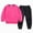 outfits001-Hot Pink, variant on 2Pcs Toddler Baby Boy Girl Sweatshirt Tops Camo Pants Set Long Sleeve Sweatsuit Fall Winter Outfits Size:12-18 M,Hot Pink