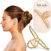 Kitsch Metal Rope Claw Clip 1 pc Gold