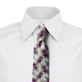 thumbnail image 2 of Floral Necktie, Portrayal Spring Revival, Dress Tie, 3.7", Multicolor, by Ambesonne, 2 of 3