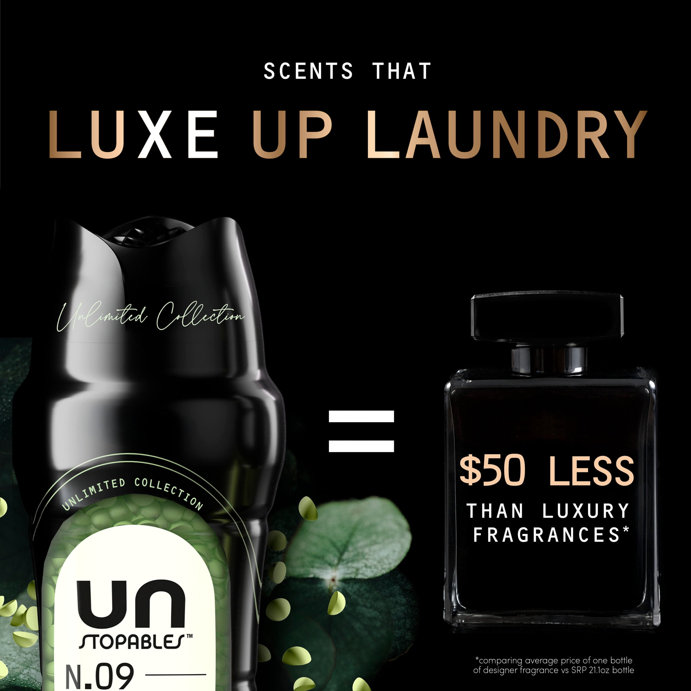 Downy Laundry Scent Beads, Unstopables Unlimited Collection, In-Wash Scent Booster, N.09 Scent, 21.1 oz