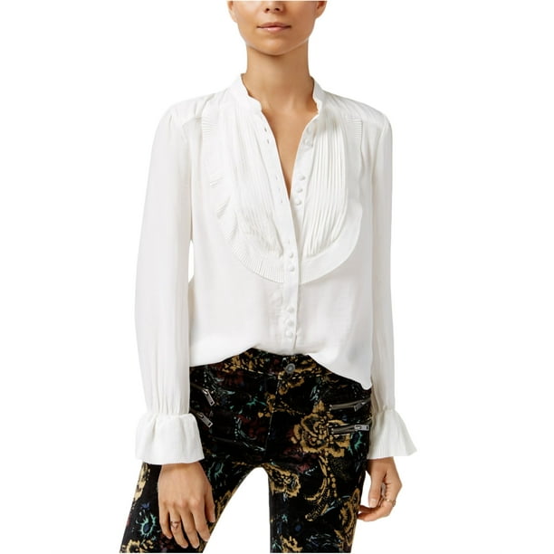 free people button up blouse