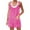 Hot Pink, variant on Lindreshi Jumpsuits for Women Shorts Women's Summer Button Cotton and Pocket Suspender Shorts Jumpsuit Strap Pants