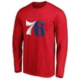 thumbnail image 2 of Men's Joel Embiid Red Philadelphia 76ers Playmaker Name & Number Long Sleeve T-Shirt, 2 of 3