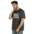 thumbnail image 4 of Inkmeso T-Shirt à Col Rond pour Hommes avec Imprimé Graphique Best Papa Ever.€ T-Shirt pour la Fête des Pères, 4 of 7