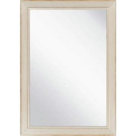 framed mirror gray antique rectangular finished wooden