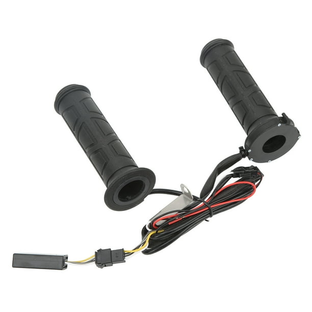 Poignées Chauffantes Électriques Pour Moto/VTT - 22mm (7/8"), 12V, Température Réglable 50-70°C, Kit Complet
