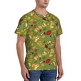 thumbnail image 2 of Bixox Men's Squirrel And Fox In The Forest Printed Short Sleeve Skinny Athletic T-Shirt, 2 of 6
