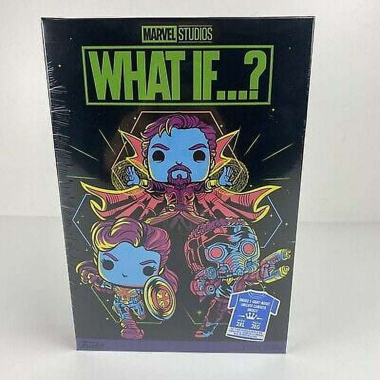 Marvel What If Funko Pop Black Light T-Shirt , Size 2XL