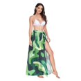 thumbnail image 2 of FORMRS Womens Beach Sarong Semi-Sheer Bikini Wrap Skirt Swimsuit Cover-ups, Green Camouflage Pattern, 2 of 7