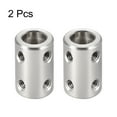 thumbnail image 2 of Unique Bargains Shaft Coupling 8mm to 8mm Bore L22xD14 Robot Motor Wheel Rigid Coupler Connector Silver Tone 2 pcs, 2 of 3