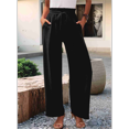 thumbnail image 7 of Women'S Wide Leg Lounge Pants Black L, 7 of 7