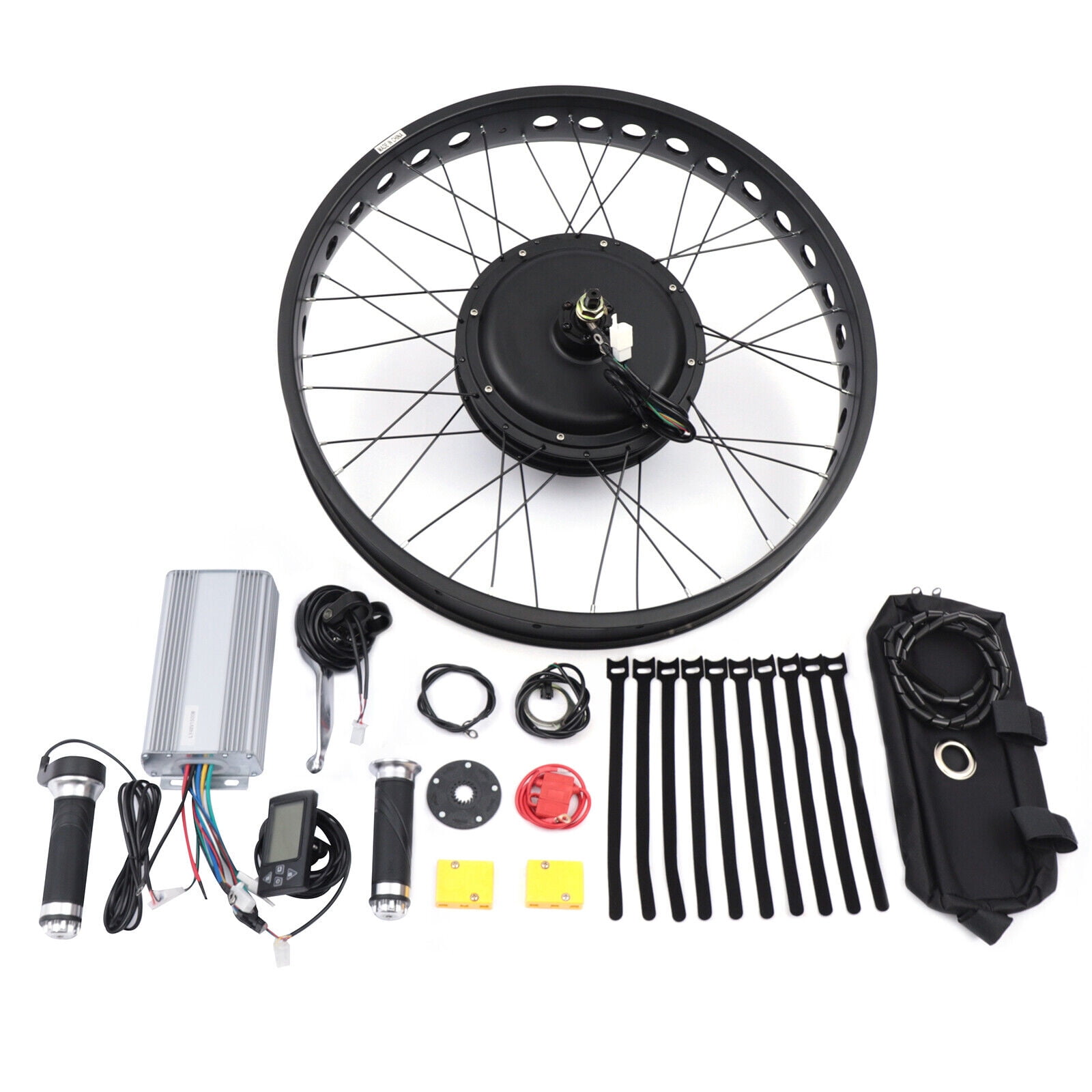 Kit Conversion Vélo Électrique 1500W 48V - Roue Moteur Arrière 26" Snow Bike