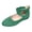 Green, variant on Womens Flat Shoes Memory Foam Insole Ballet Elatic Ankle Strap with Zipper Non Slip on Lightweight Comfortable Shoes Footwear 2026 Black Size 7