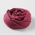 thumbnail image 4 of Cotton linen scarf wide linen wrap cape plain scarf, 4 of 4