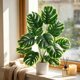 thumbnail image 1 of Artificial Monstera Deliciosa Bonsai Indoor Artificial Plants Desktop Ornament Suitable For Home Decoration In Living Rooms Offices And Bedrooms, 1 of 6