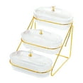 thumbnail image 4 of TISHITA Serving Platters Dried Fruit Plates 3 Tier Portable with Lid Bowls Appetizer Tray Candy Nut Dishes for Fruits Cookies clear, 4 of 8
