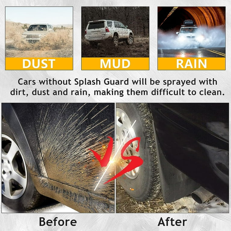 Kojem Mud Flap Splash Guard 4 Pcs for 2001-2014 Chevy Silverado