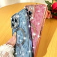 thumbnail image 4 of Magnetic Glitter for iPhone 15 Pro Max [ Compatible with MagSafe ], Luxury Leopard Print Pattern Plating Bling Clear Case,Camera Protection Sparkly Slim Soft Back Cover for Women Girls,Blue, 4 of 12