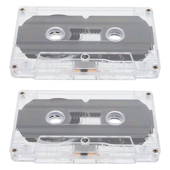 HLONK 2Pcs Blank Tapes Cassette for DIY Decoration and Recording Purposes